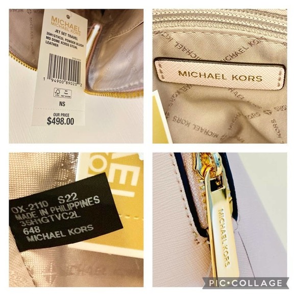 Michael Kors Medium Dome Satchel Crossbody Powder blush - Picture 8 of 11